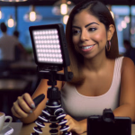In der heutigen digitalen Welt verschmelzen Arbeit und Leidenschaft oft nahtlos. Ob beim gemütlichen Kaffeetrinken im Café oder unterwegs – kreative Köpfe nutzen moderne Technik, um ihre Geschichten zu teilen, Tutorials zu erstellen oder einfach mit ihrer Community in Kontakt zu treten. Mit der richtigen Ausrüstung, wie einer kompakten LED-Leuchte und einem Smartphone, wird jeder Ort zu einem potenziellen Studio für Vlogs, Live-Streams oder digitale Inhalte. Es ist die Freiheit, jederzeit und überall aktiv zu sein und die eigene Marke aufzubauen. **Alternativtext:** Eine lächelnde junge Frau in einem Café richtet eine LED-Videoleuchte und ein Smartphone für eine Aufnahme ein, mit einer Tasse Kaffee auf dem Tisch.